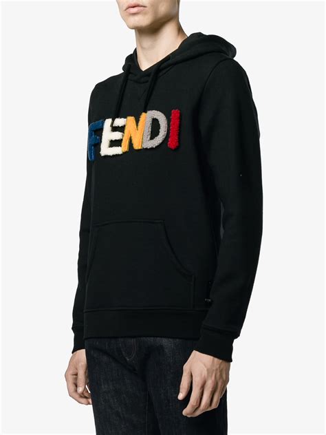 fendi black jersey sweatshirt|fendi sweatshirts for men.